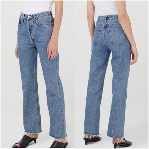 AGOLDE Relaxed Mid Rise Boot Jean in Medium Wash - Picture 15 of 16